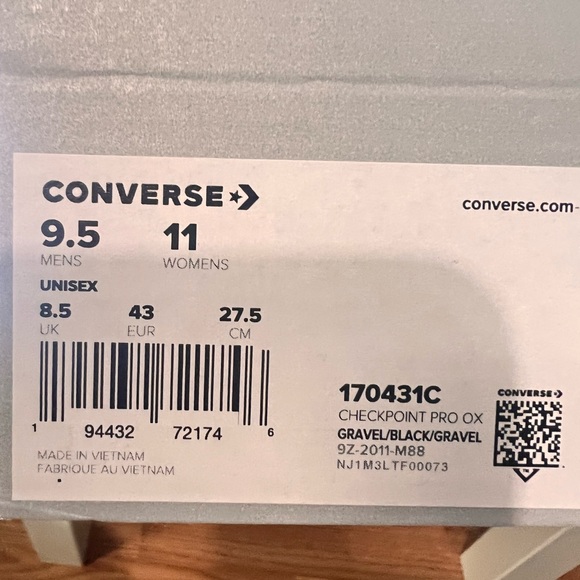 CONVERSE CHECKPOINT PRO OX GRAVEL BLACK - Picture 3 of 13